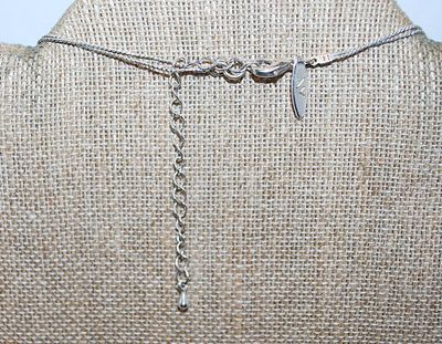 Marked "NY" - WRAP-AROUND Double Strand Silver Tone NECKLACE with Orange, Amber, Silver, Brown & Tiger Beads and Lobster...