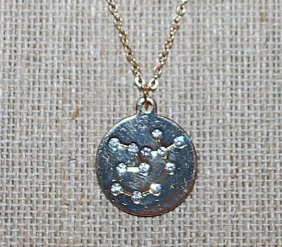 Collection of 2 ZODIAC SIGN "SAGITTARIUS" NECKLACES -1 with the Word and the other the Constellation-both in Gold Tone and...