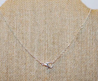 .925 Silver Acrylic Flower Cross PENDANT (¾" x ½") on a Silver Tone Necklace Chain 18" L
