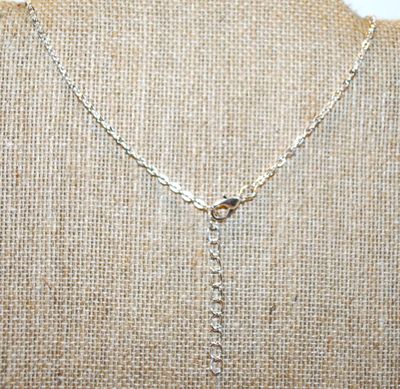 Silver Plated Infinity & Cross PENDANTS (1") on a Silver Tone Chain 18" L