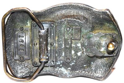 Vintage "1982"© Alaska The Last Frontier SN 1641" Belt Buckle 3" x 2"