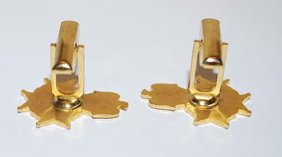 ***NEW SALE PRICE*** "LIBERTAS ET PATRIA" CUFFLINKS - Liberty & Country -SAR, Sons of the American Revolution - PAT.2920363