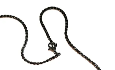 ***NEW ARRIVAL *** ALL BLACK NECKLACE & BRACELET JEWELRY SET with NECKLACE (24" L + Small Black Links Chain/Lobster Clasp) &...