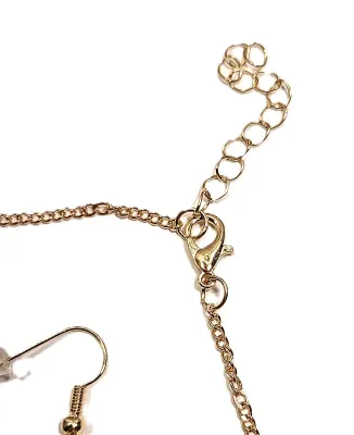 "LOVE IN A HEART" JEWLERY SET with NECKLACE (16" L + Matching BRACELET (2¾" Opening) & Matching EARRINGS with...