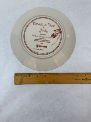 1986 Vintage Perillo 'Brave & Free' Porcelain Collector Plate