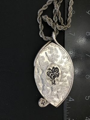 Artisan Silver Lizard Pendant Necklace with Green Accent Gem