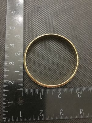 Gold-Tone Perforated Mesh Bangle Bracelet