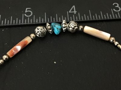 Beaded Turquoise and Shell Style Eyeglass Leash / Chain strand