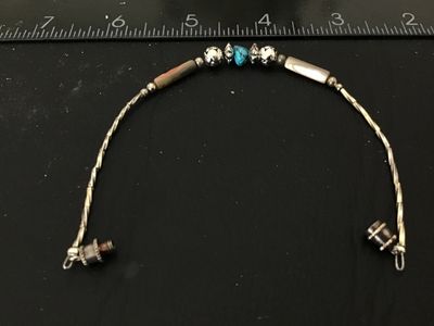 Beaded Turquoise and Shell Style Eyeglass Leash / Chain strand