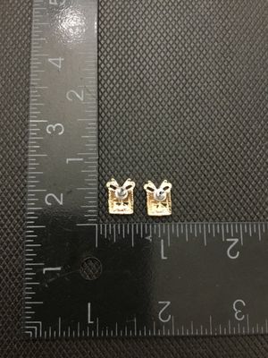 3 Pairs Christmas Earrings Gift Box Christmas Tree Red Rhinestone Studs