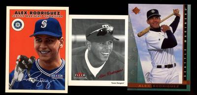 ALEX RODRIGUEZ LOT WITH #'D CARD /500