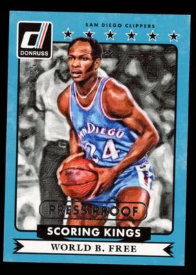 2015 DONRUSS PRESS PROOF WORLD B FREE SCORING KINGS #'D /25