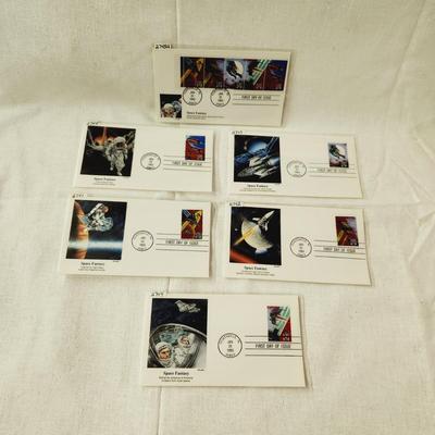 6 - FIRST DAY STAMPS - 1993 SPACE FANTASY