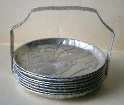Mid Century Aluminum Castor Set