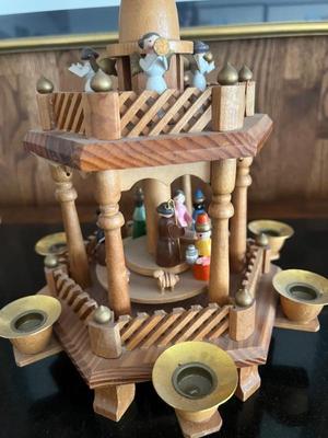 Christmas wooden carousel