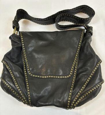 Black leather kooba handbag
