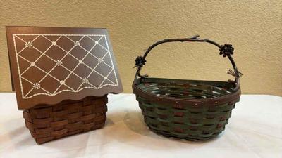 Longaberger christmas house and basket