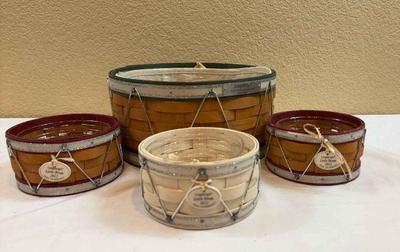 Longaberger 2012 drum baskets