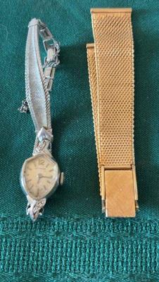 14k gold wittnauer watch and an 14k band