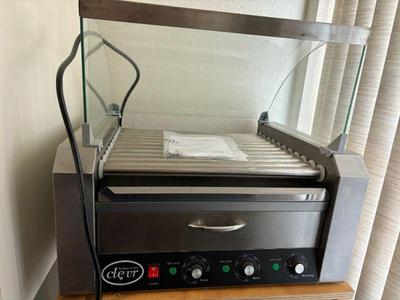 Clevr commercial hot dog machine with warmer and more