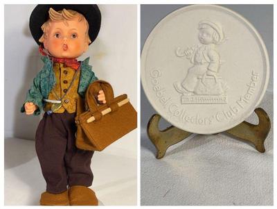 Vintage hummel vinyl doll merry wanderer