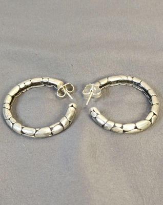 John hardy sterling kali pebble earrings