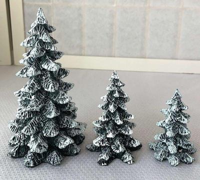 Dept 56 village evergreen trees”