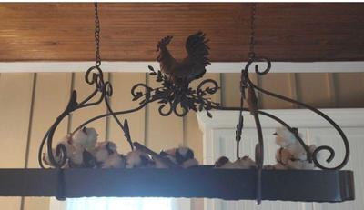 Rooster hanging shelfpot holder