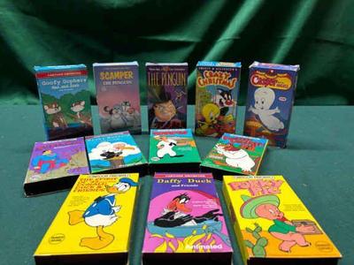 Cartoon favorites vhs tapes and more