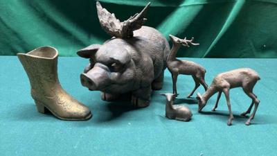 Brass deer and more