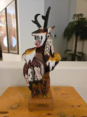 Russell D. Jorgensen "Keeper of the Coup" Signed Sculpture