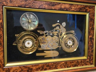 Harley Davidson Framed Watch Collage Clock