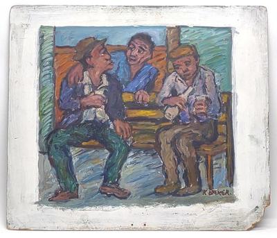 Kenneth Baker (1931-1995) Oil On Board Painting