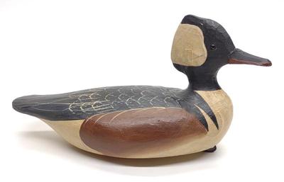 Jimmy Bowden Hooded Merganser Duck Decoy
