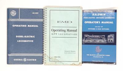 (3) Diesel Locomotive Railroad Operating Manuals