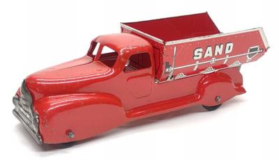 Marx Sand & Gravel Dump Truck Pressed Steel Toy