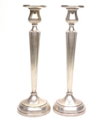 Pair of 10" Sterling Silver Weighted Candlesticks