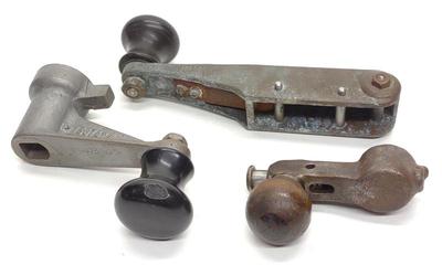 (3) Trolley Operators Brass Speed Control Levers