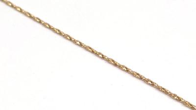 14K Gold Wheat Chain Necklace (25.5" long)