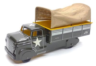 Marx Army Transport w/ Canvas Top Toy Truck