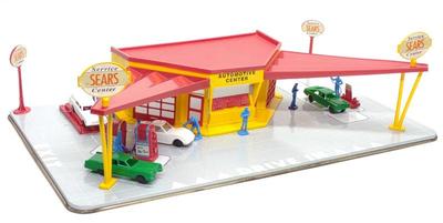 Vintage Marx Sears Automotive Service Center Toy