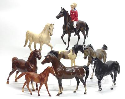 (8) Breyer Model Horse Toys w/ Show Jumper Brenda