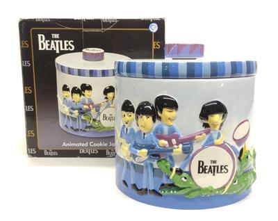 Vandor The Beatles Animated Cookie Jar w/ Box
