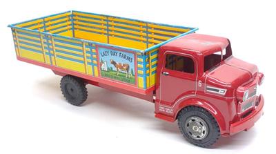 Marx Lazy Day Farms Stake Truck Tin Toy