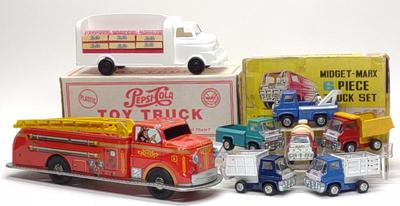 (8) Vintage Louis Marx Toy Trucks