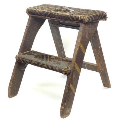 Antique Railroad Pullman Porter's Step Ladder