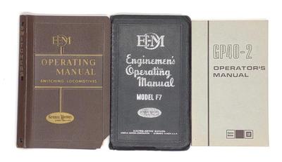 (3) Railroad Diesel Locomotive Operating Manuals