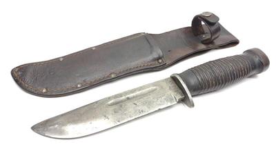 WWII Case XX 337-6"Q Fighting Knife w/ Sheath