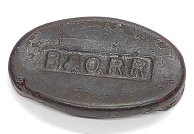 B&O Railroad Cast Iron Paper Weight