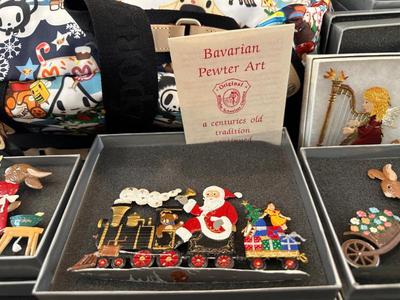 Bavarian Pewter holiday decorations from Gumps